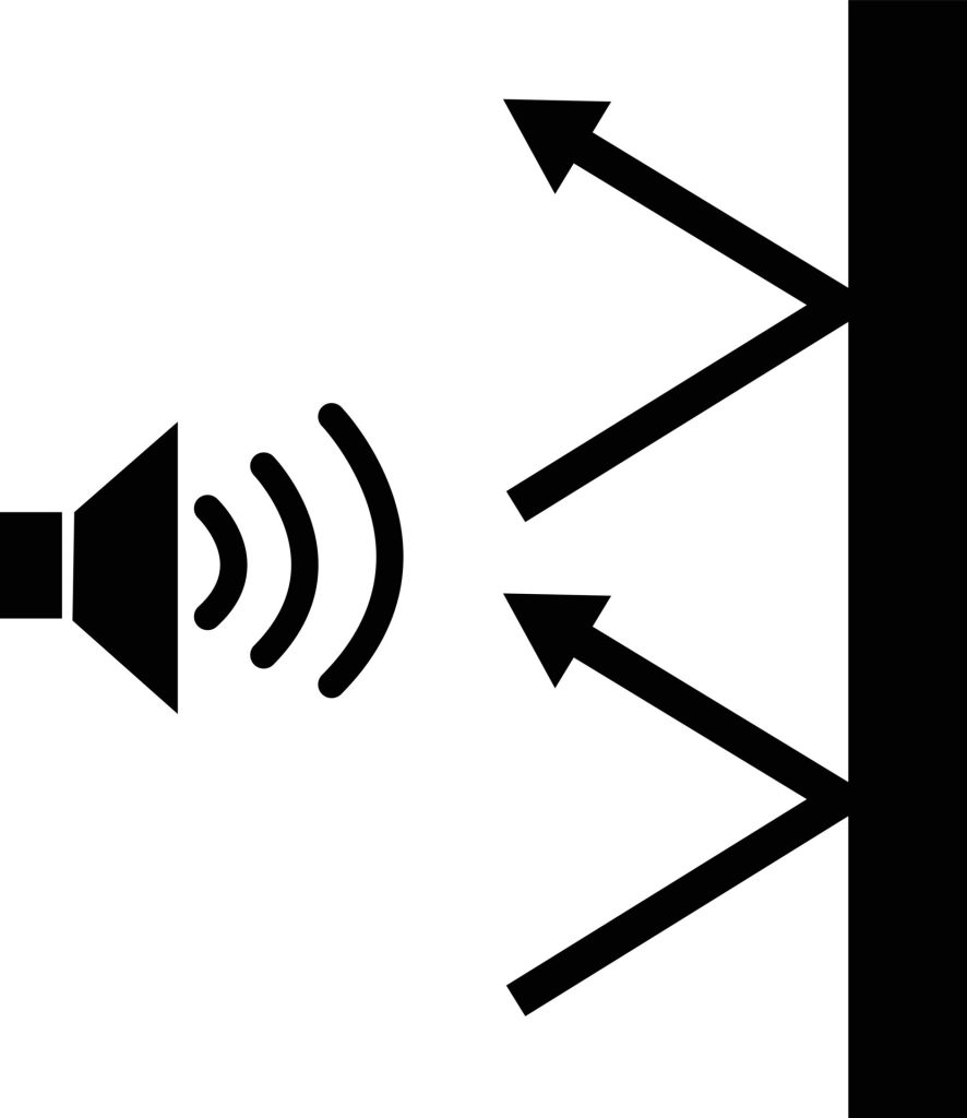 Um altofalante simbolizando a acústica